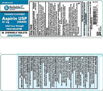 Aspirin 81 mg Chew (369618014367 Aspirin 81 mg Chew Tablet)